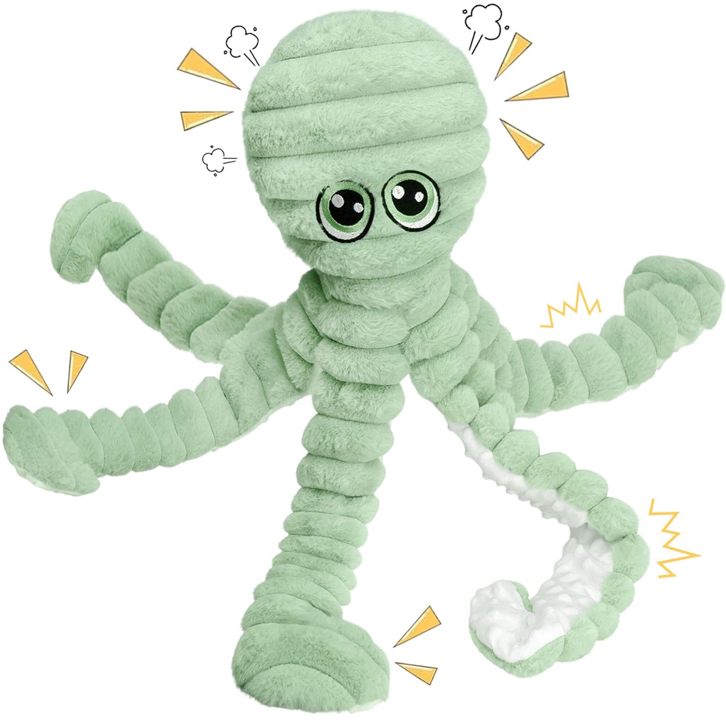 Chew & Cuddle Plush Octopus Toy for Dogs