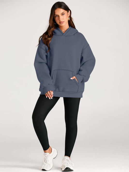 Chic & Comfy Oversized Stylish Fleece Hoodie - Fall Winter
