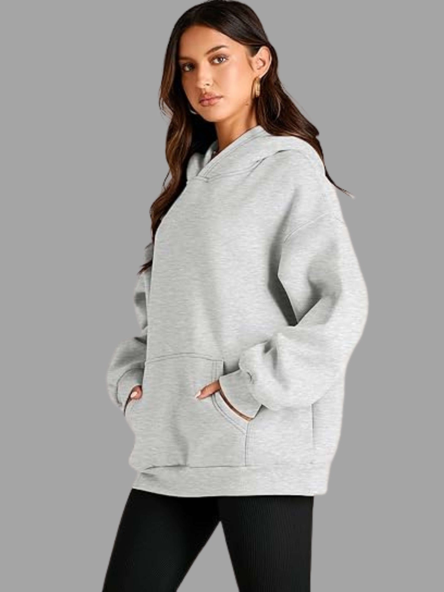 Chic & Comfy Oversized Stylish Fleece Hoodie - Fall Winter
