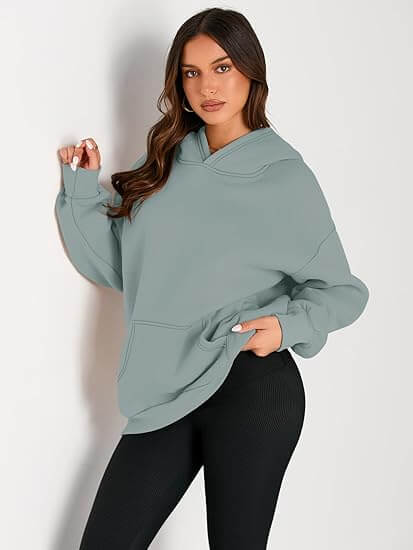 Chic & Comfy Oversized Stylish Fleece Hoodie - Fall Winter