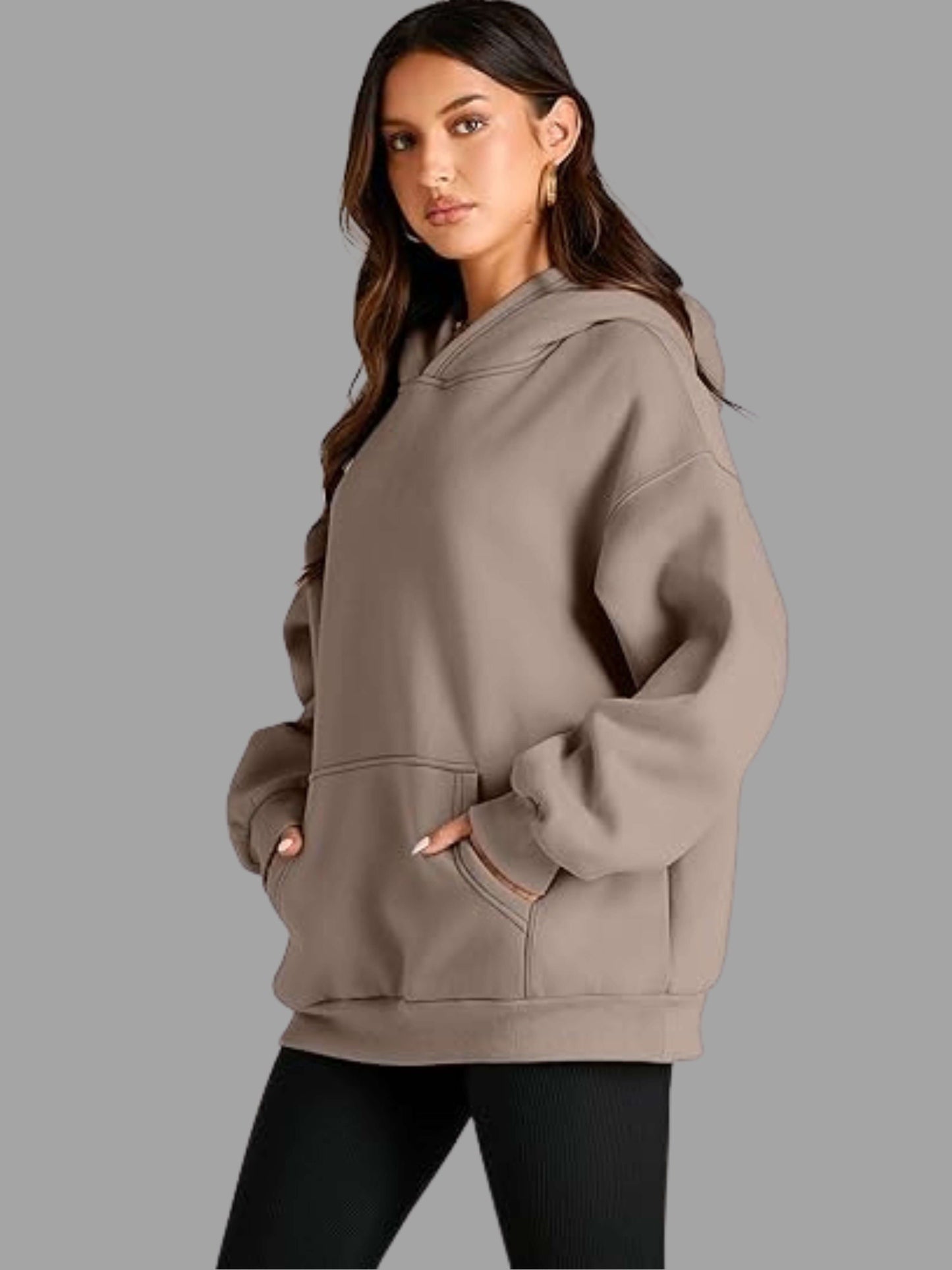 Chic & Comfy Oversized Stylish Fleece Hoodie - Fall Winter