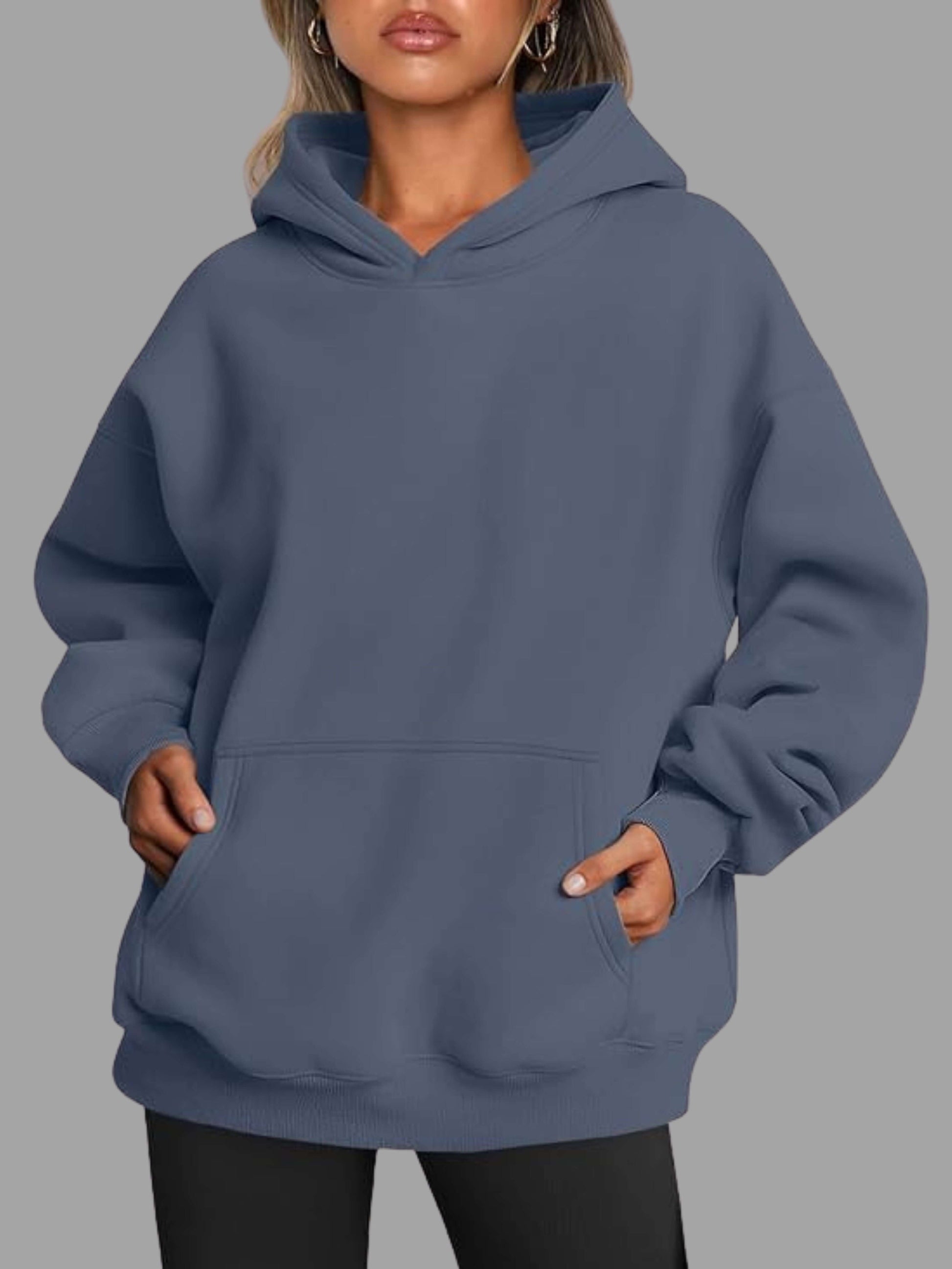 Chic & Comfy Oversized Stylish Fleece Hoodie - Fall Winter