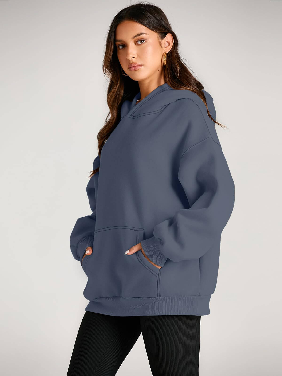 Chic & Comfy Oversized Stylish Fleece Hoodie - Fall Winter