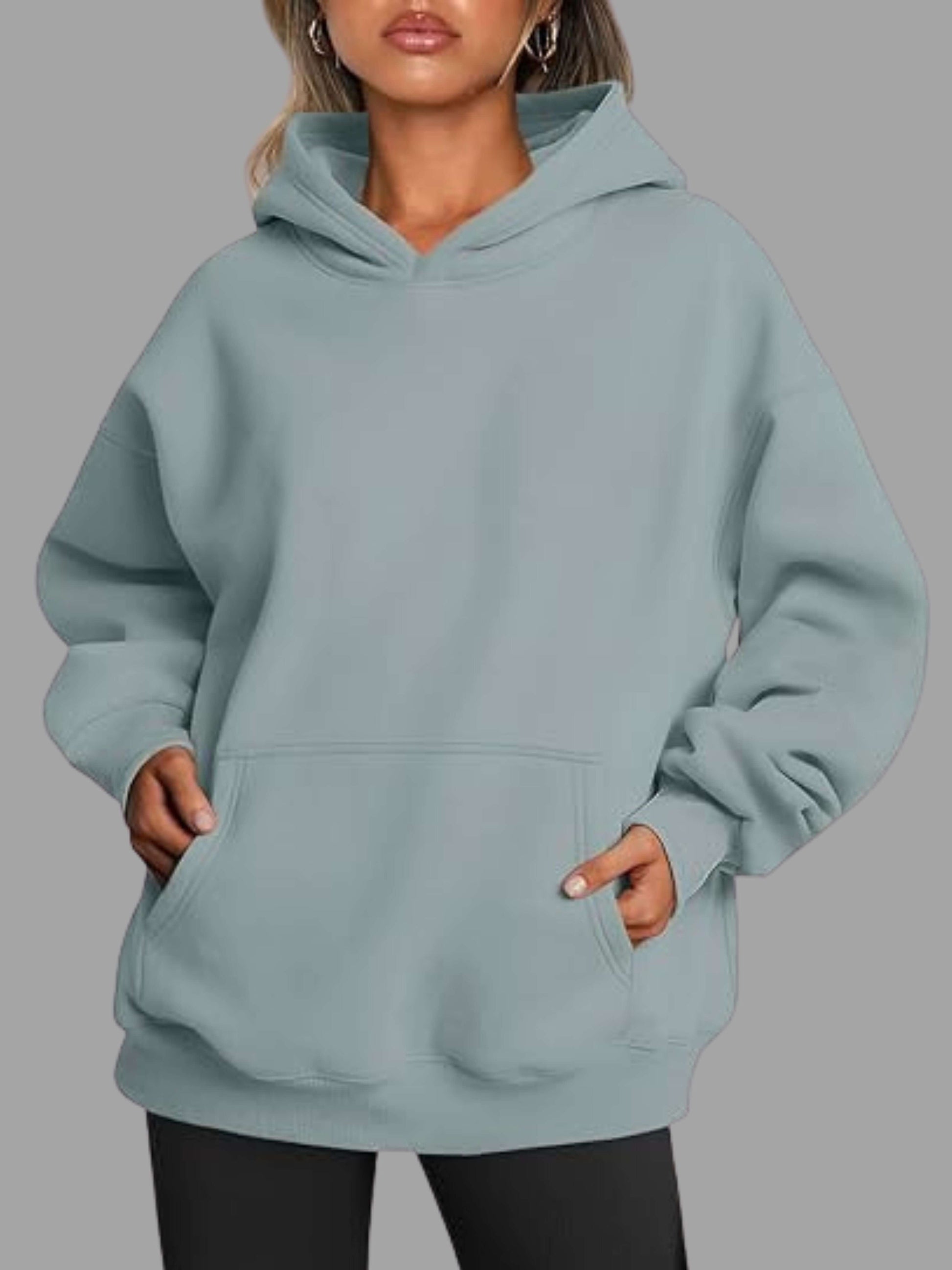 Chic & Comfy Oversized Stylish Fleece Hoodie - Fall Winter