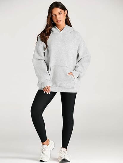 Chic & Comfy Oversized Stylish Fleece Hoodie - Fall Winter