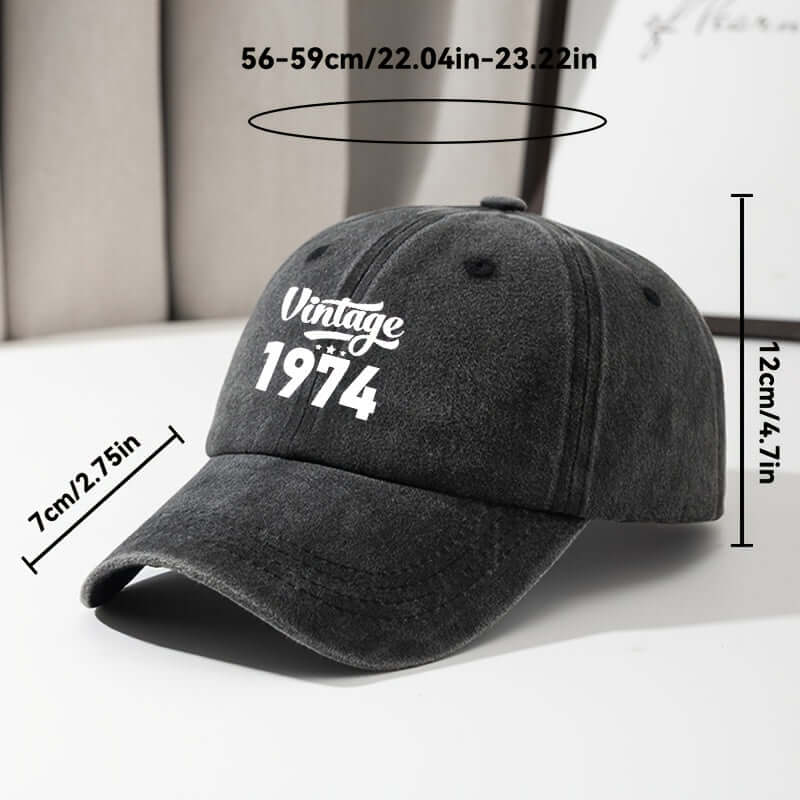 Classic Vintage 1974 Adjustable Baseball Cap