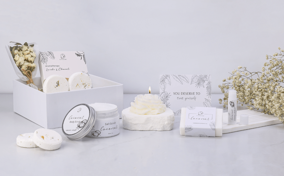 Coconut Lavender Relaxation Gift - Spa Set for Any Occasion