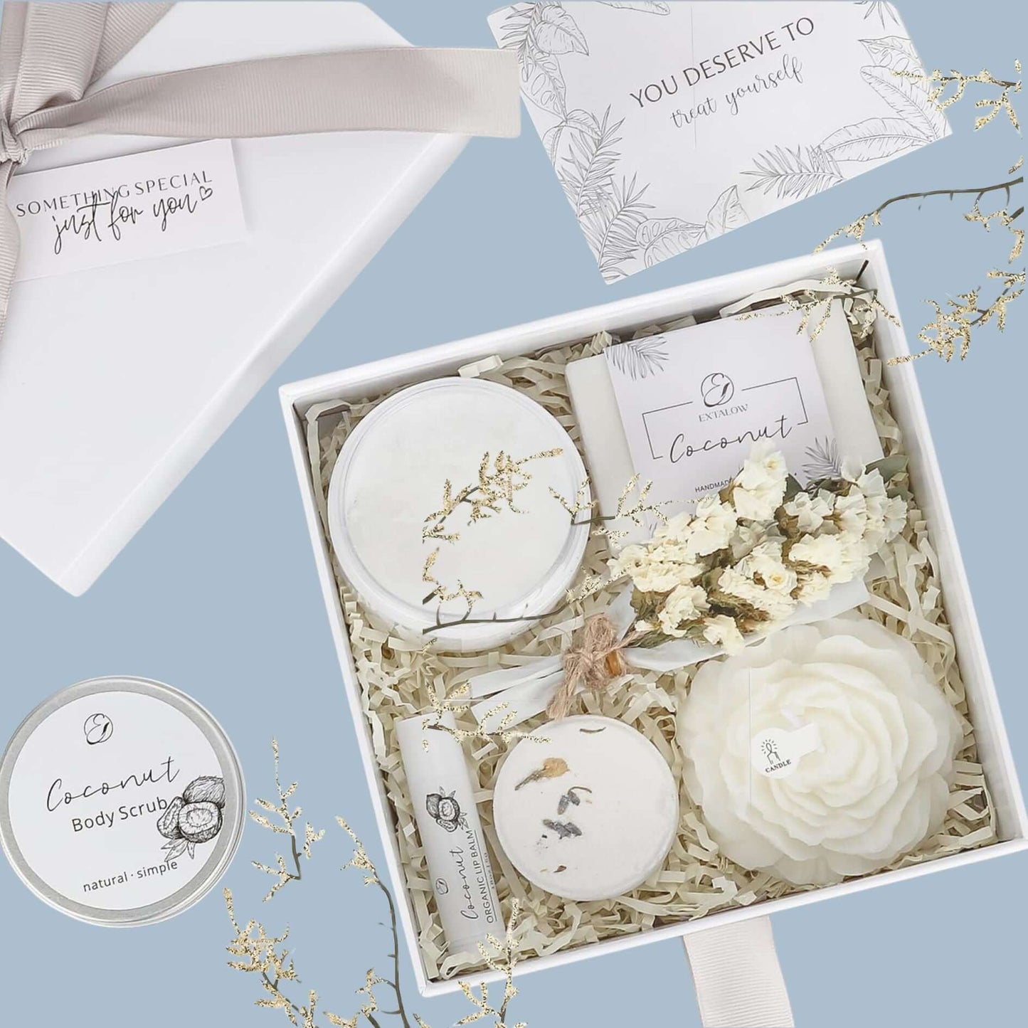 Coconut Lavender Relaxation Gift - Spa Set for Any Occasion