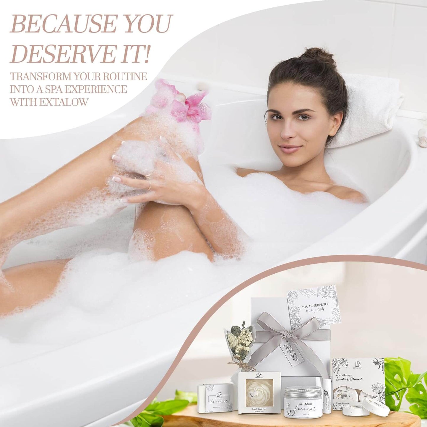 Coconut Lavender Relaxation Gift - Spa Set for Any Occasion