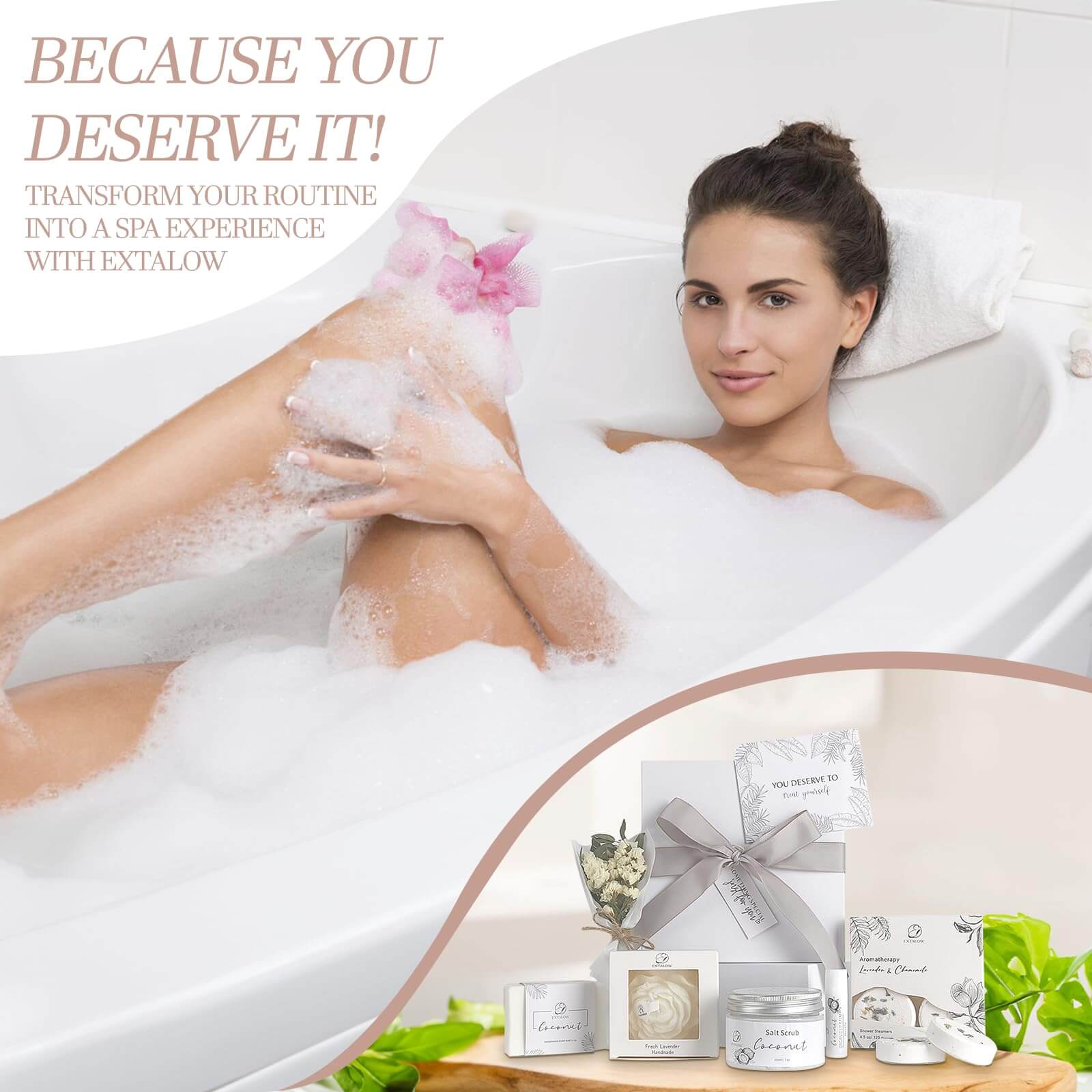 Coconut Lavender Relaxation Gift - Spa Set for Any Occasion