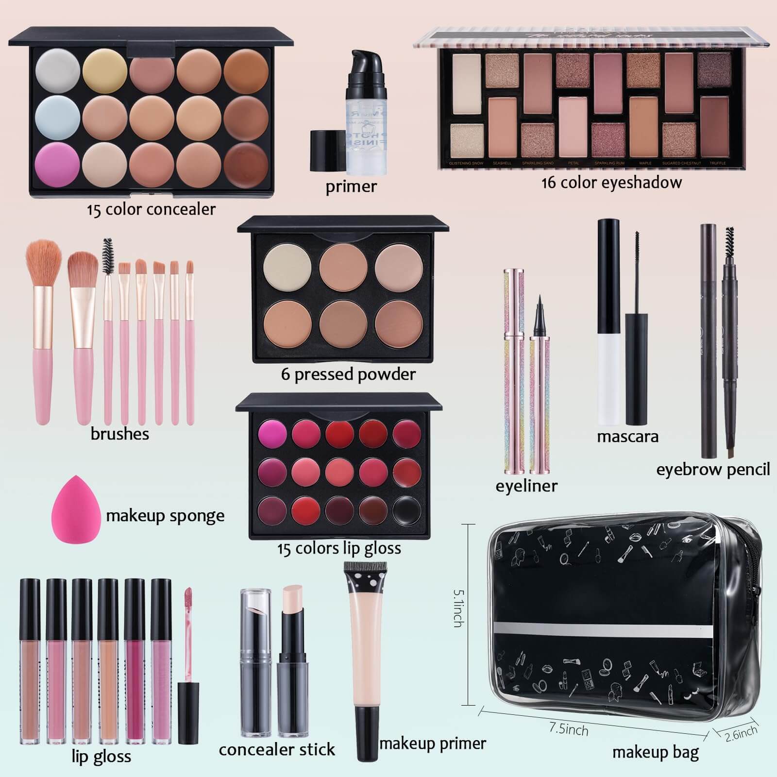 Complete Makeup Kit for Women & Teens