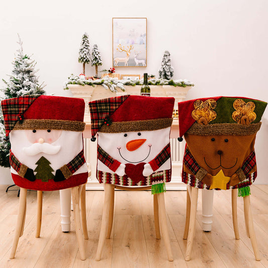 Cozy Christmas Festive Holiday Chair Covers