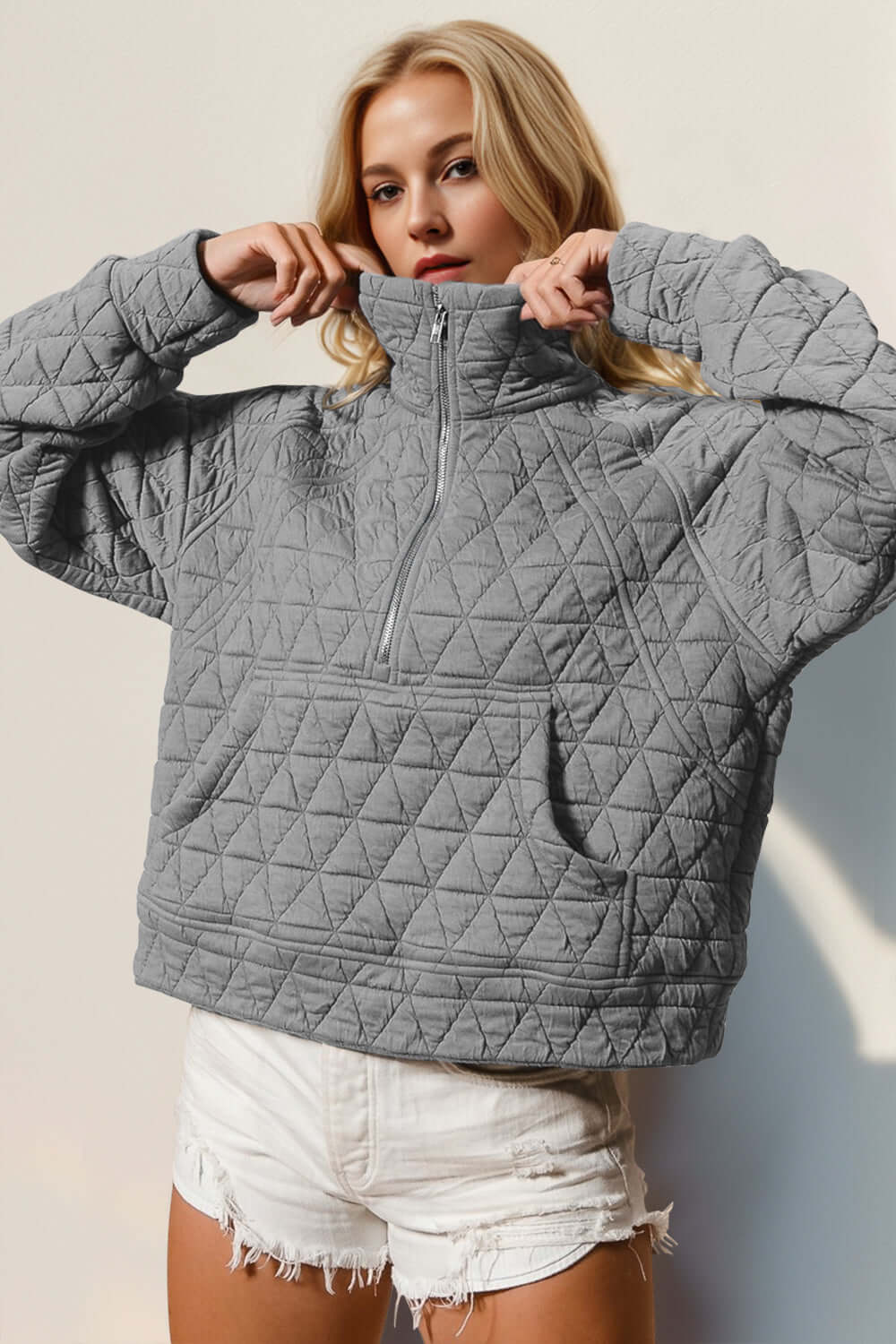 Cozy Plaid Vibes Long Sleeve Hooded Coat
