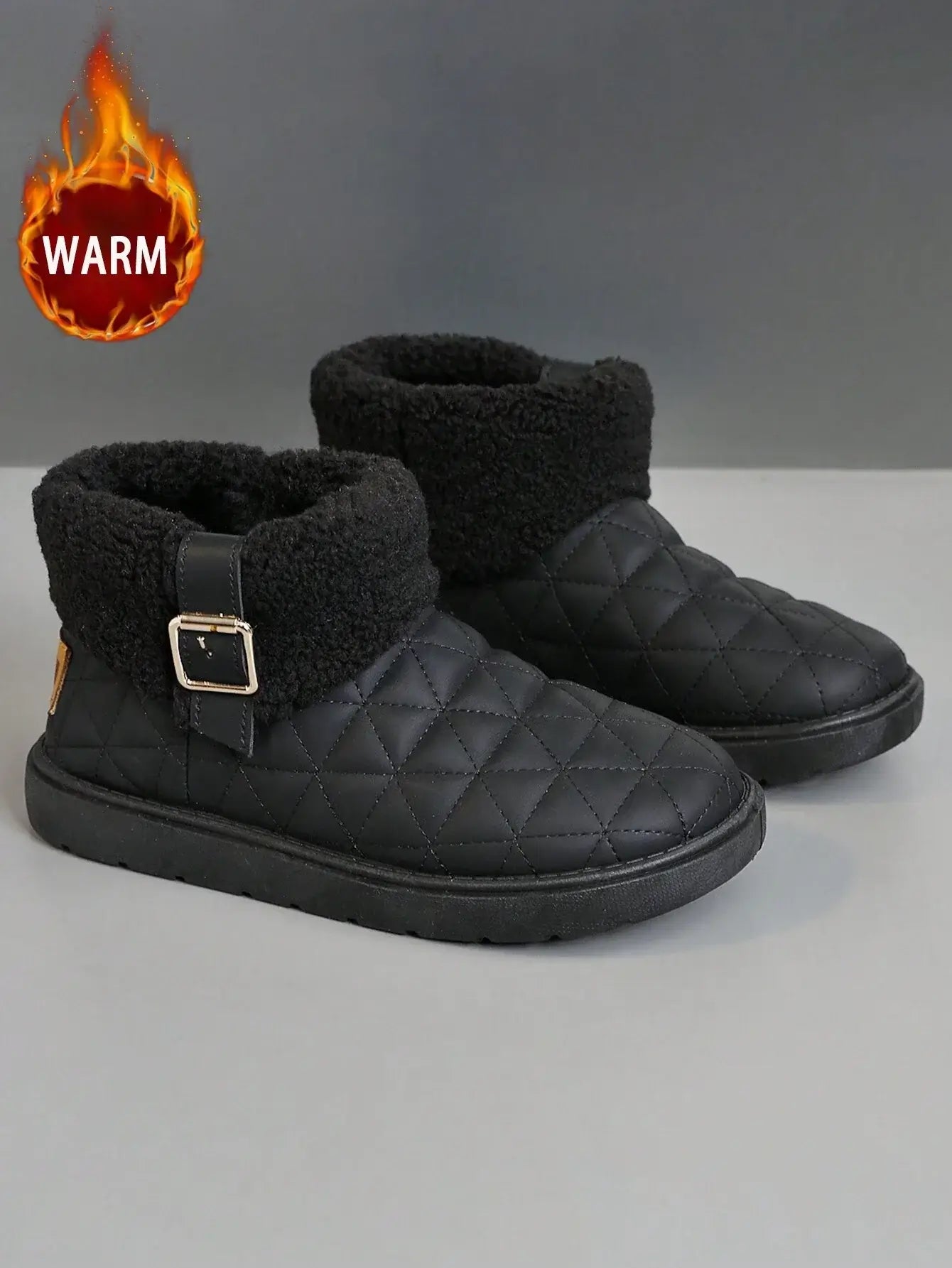 Cozy Steps Fur-Lined Waterproof Snow Boots