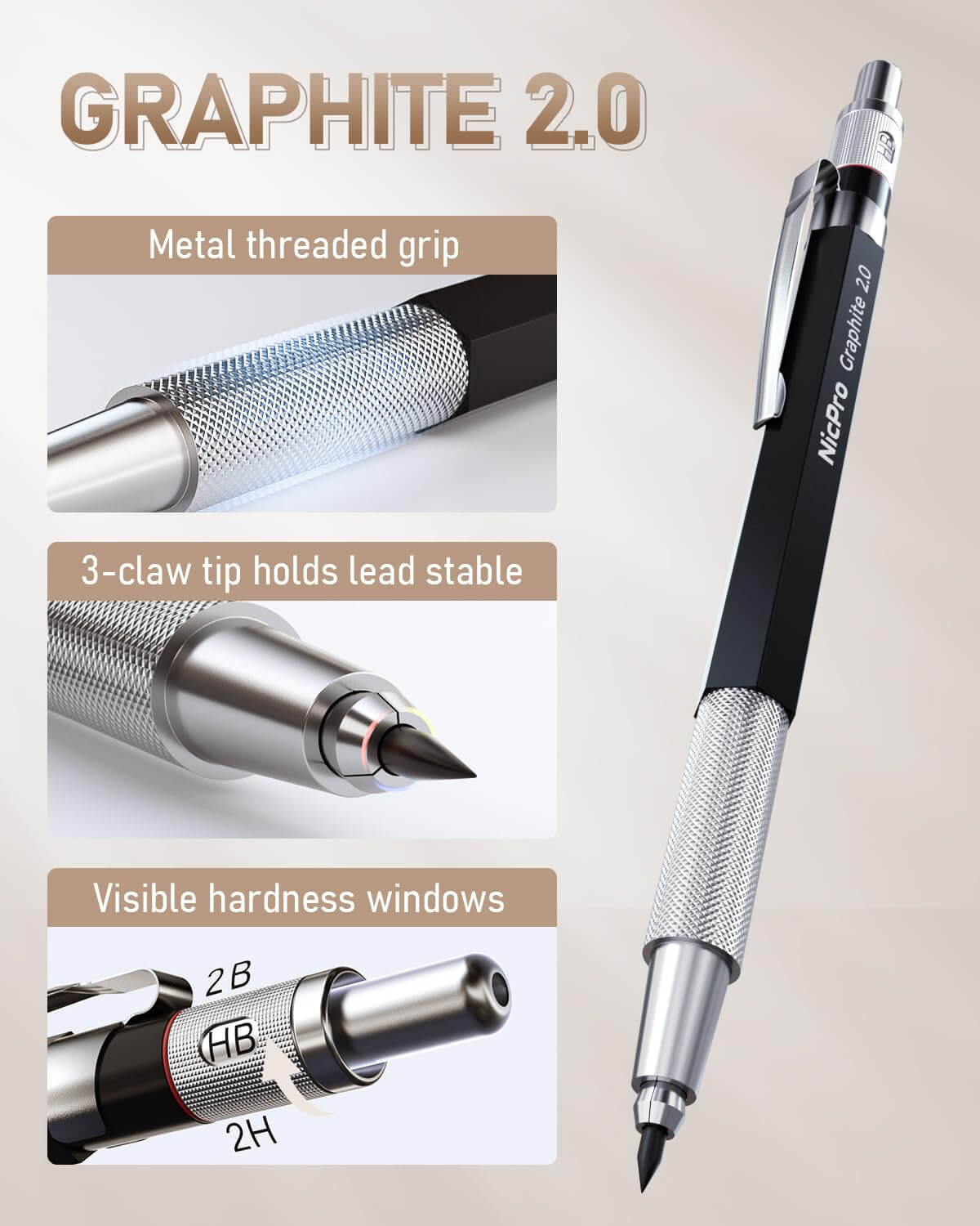 Drawing & Sketching Essentials 35-Pc Mechanical Pencil Set