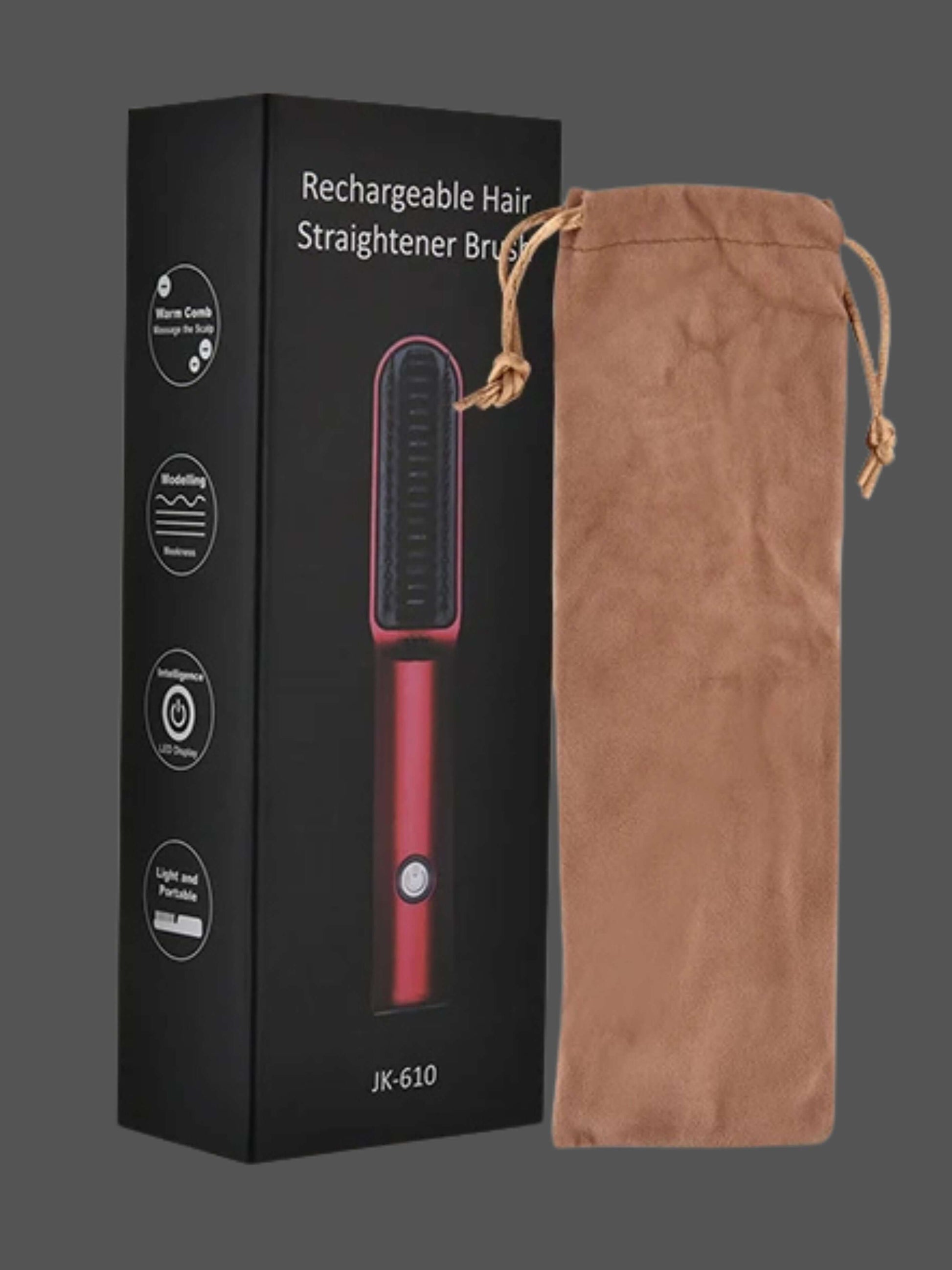 Electric Ceramic Hairbrush for Effortless Styling