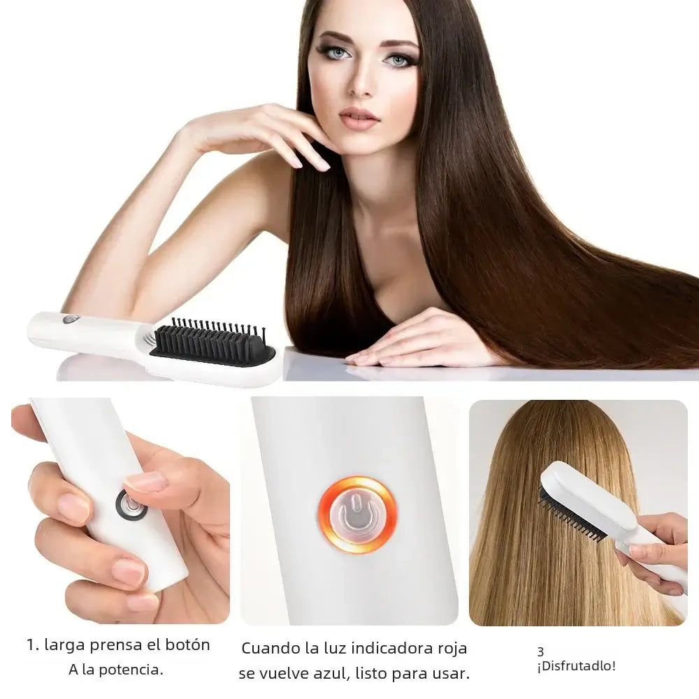 Electric Ceramic Hairbrush for Effortless Styling