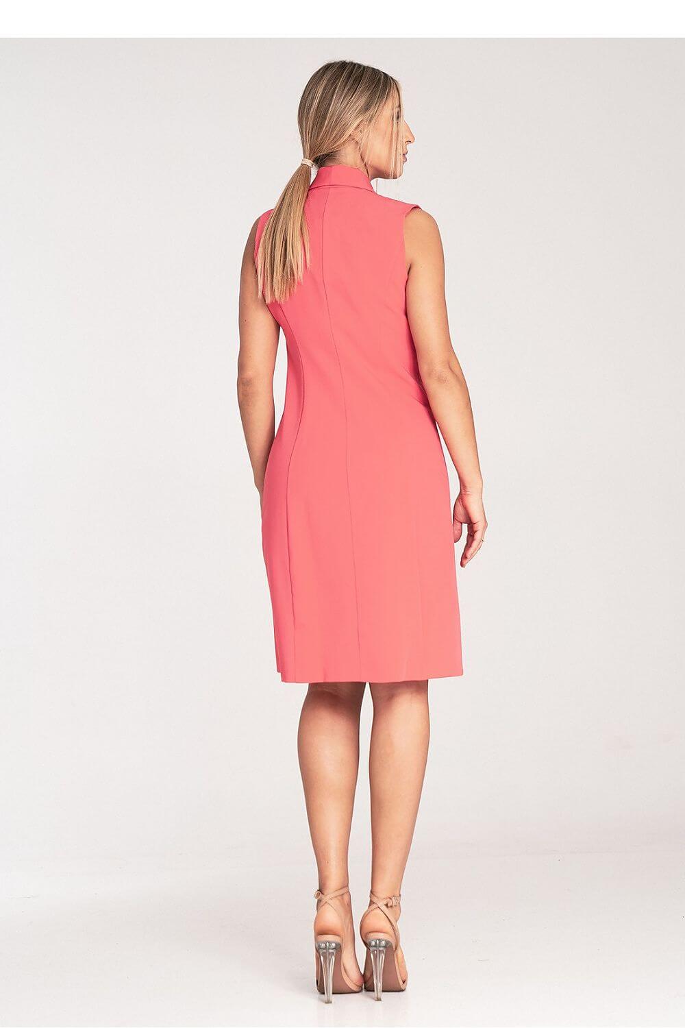 Elegant Edge Double-Breasted Daydress