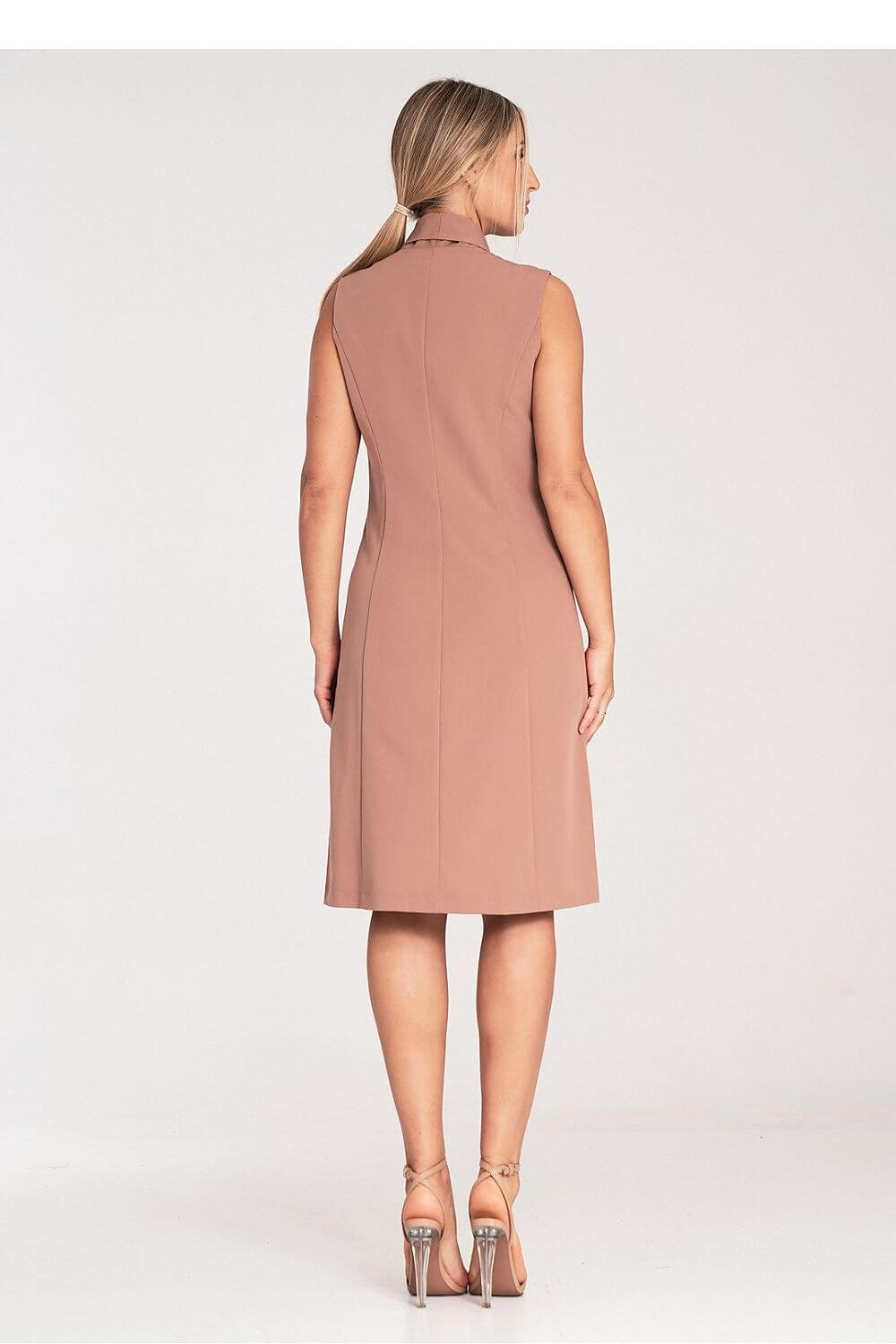 Elegant Edge Double-Breasted Daydress
