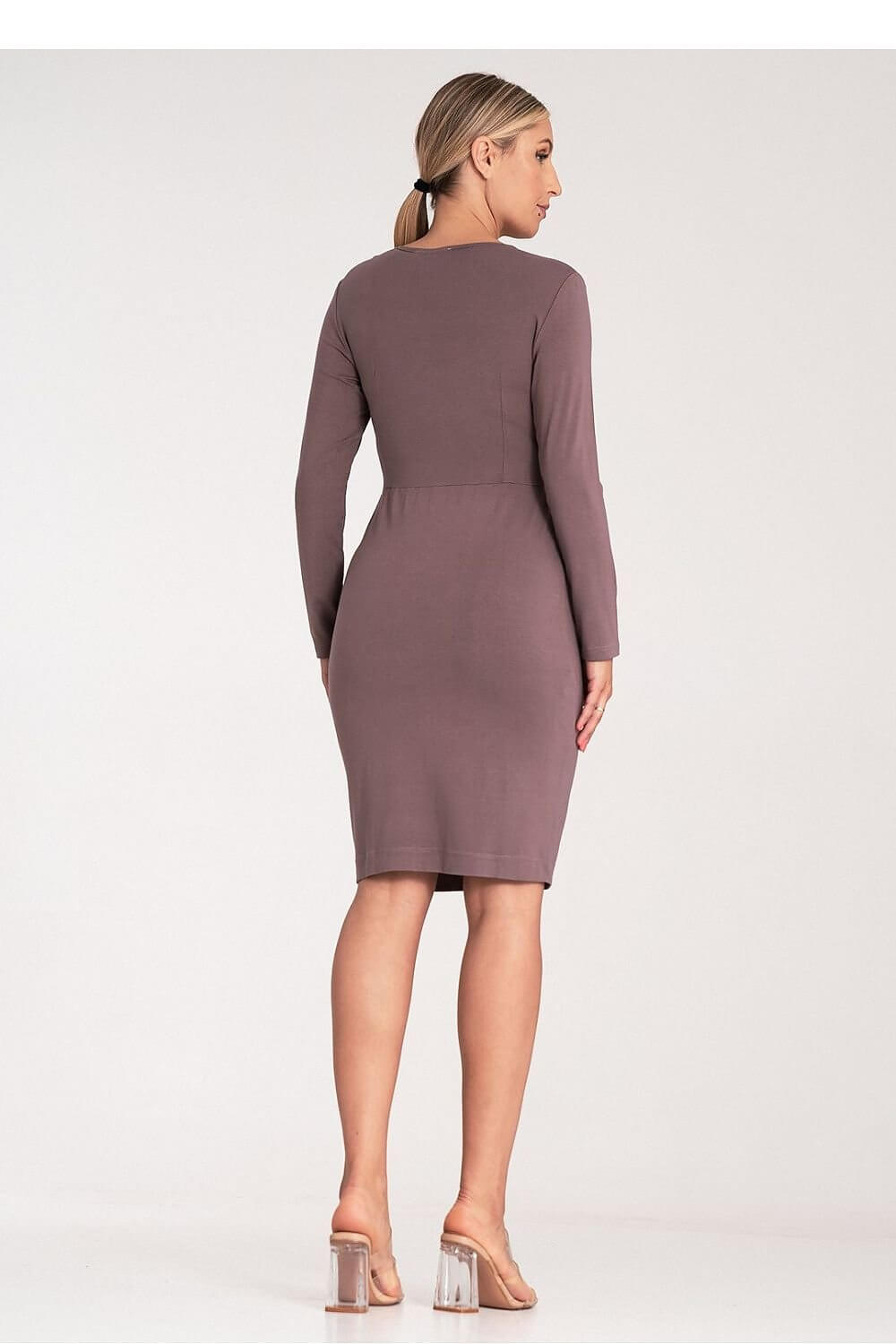 Elegant Womens V-Neck Fitted Dress for Parties & Events