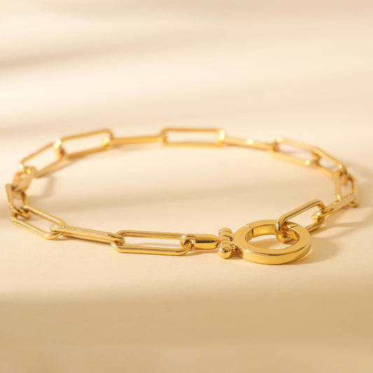 Everyday Glam: 925 Silver & 18K Gold Plated Parker Bracelet