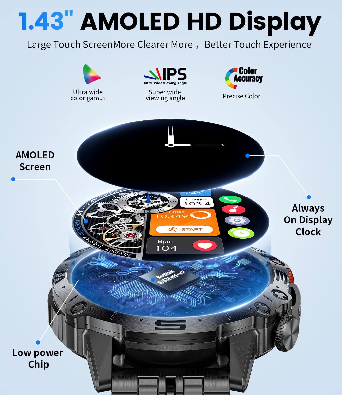 Fitness Tracker Smartwatch - Health Tracking On-The-Go