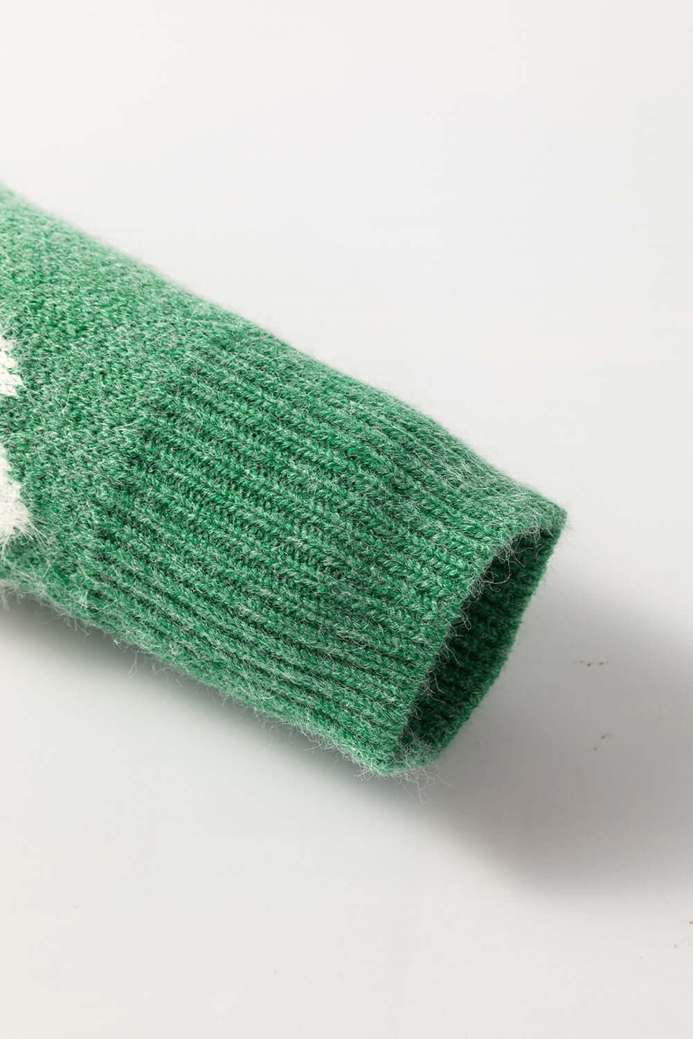 Floral Comfort Half-Zip Drop Shoulder Sweater