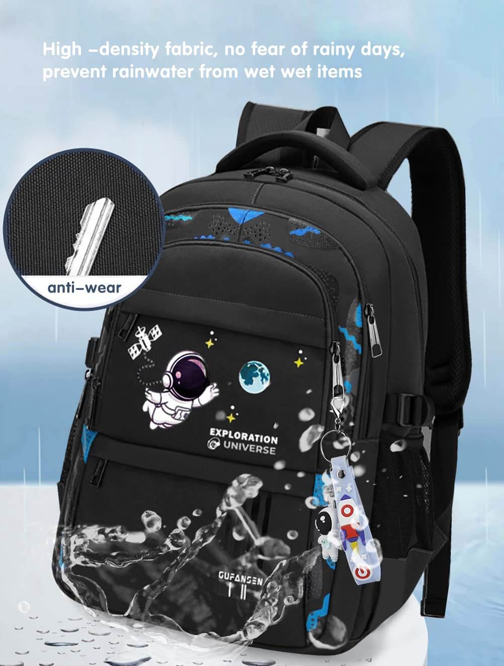Galactic Adventure Large Capacity School Backpack