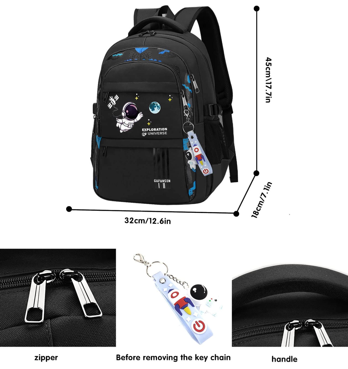 Galactic Adventure Large Capacity School Backpack