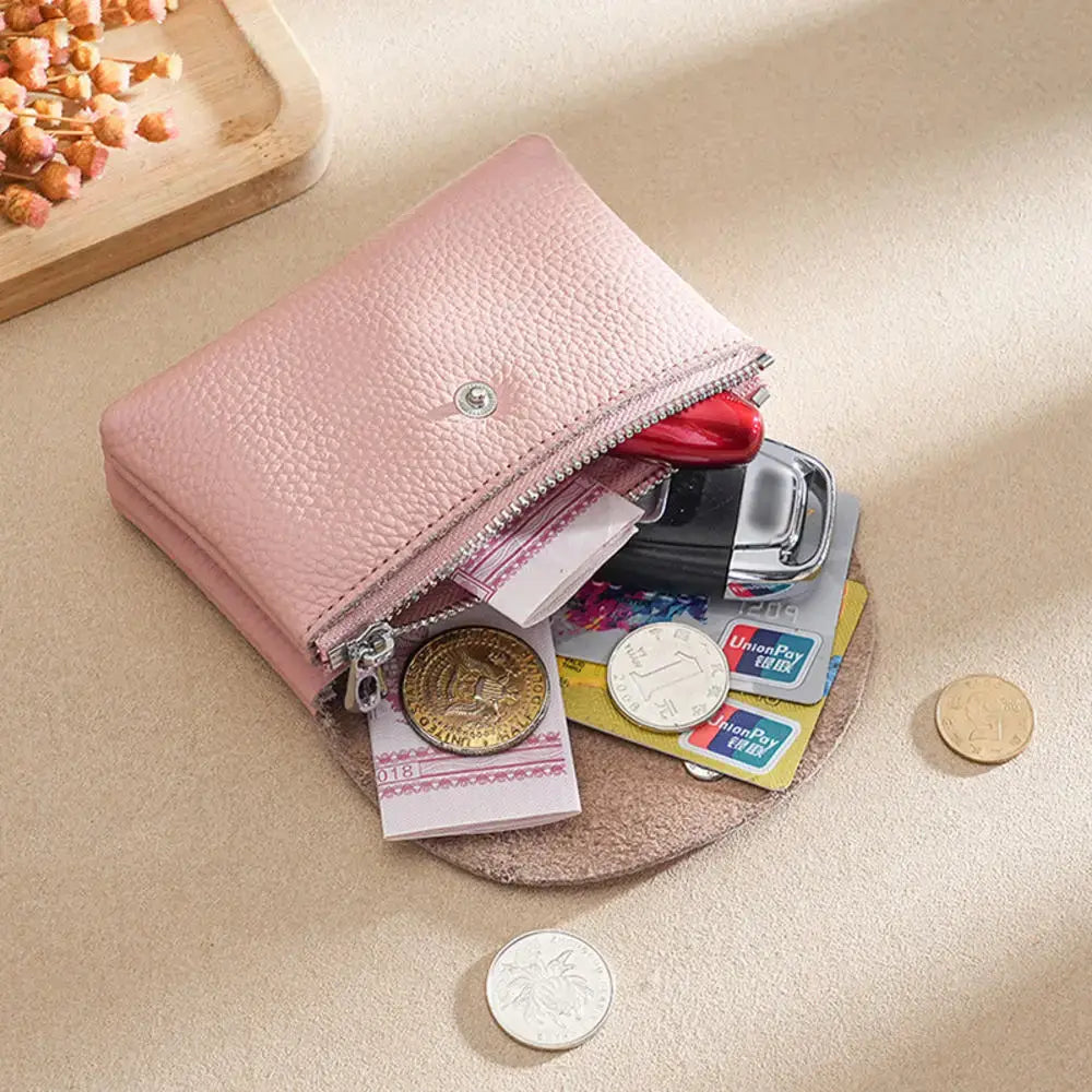 Genuine Leather Small Wallet cardholder & Coin Purse