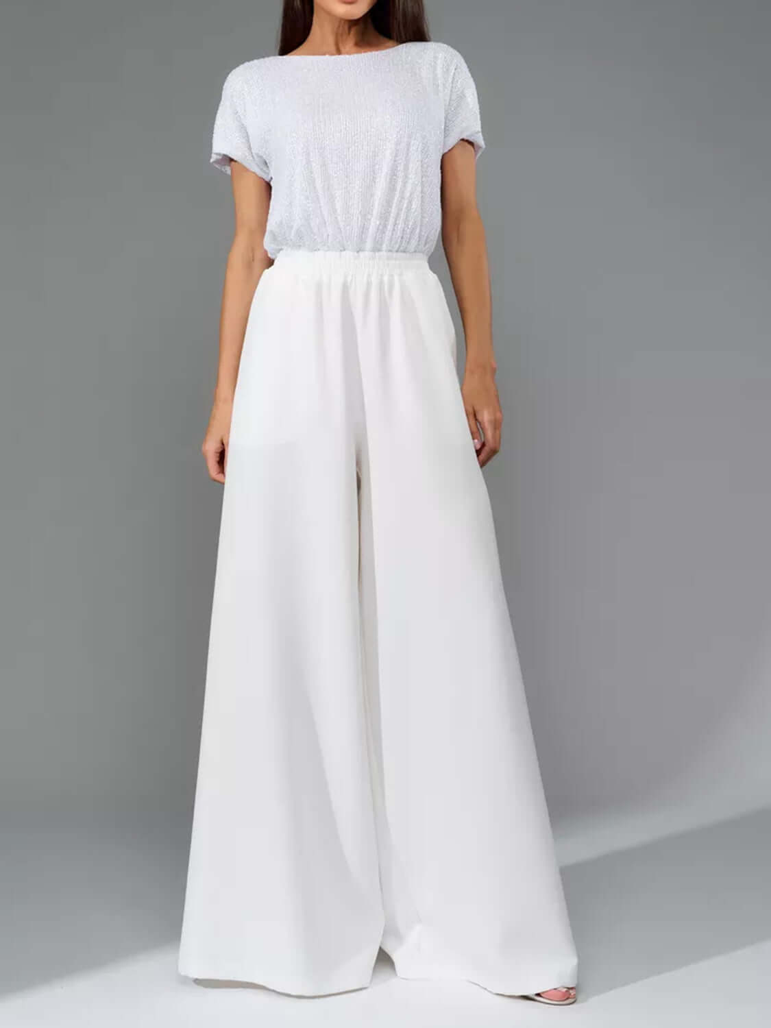 Glam Galore Sequin Wide-Leg Jumpsuit