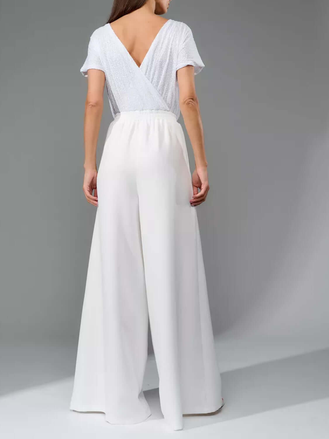 Glam Galore Sequin Wide-Leg Jumpsuit