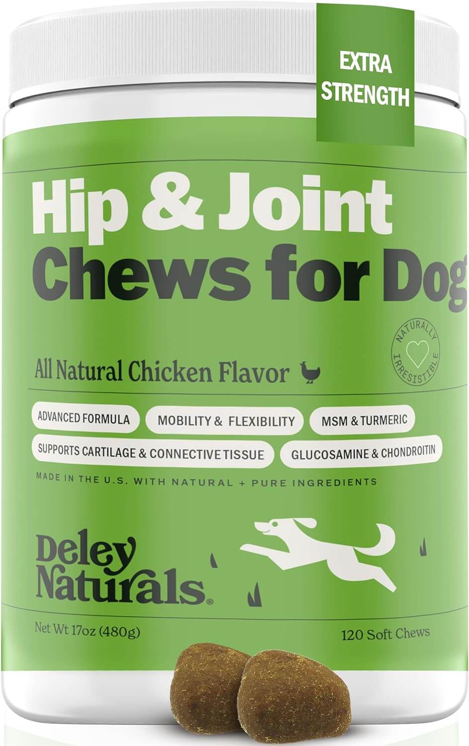 Grain-Free Hip & Joint Soft Chews for Dogs - 480g