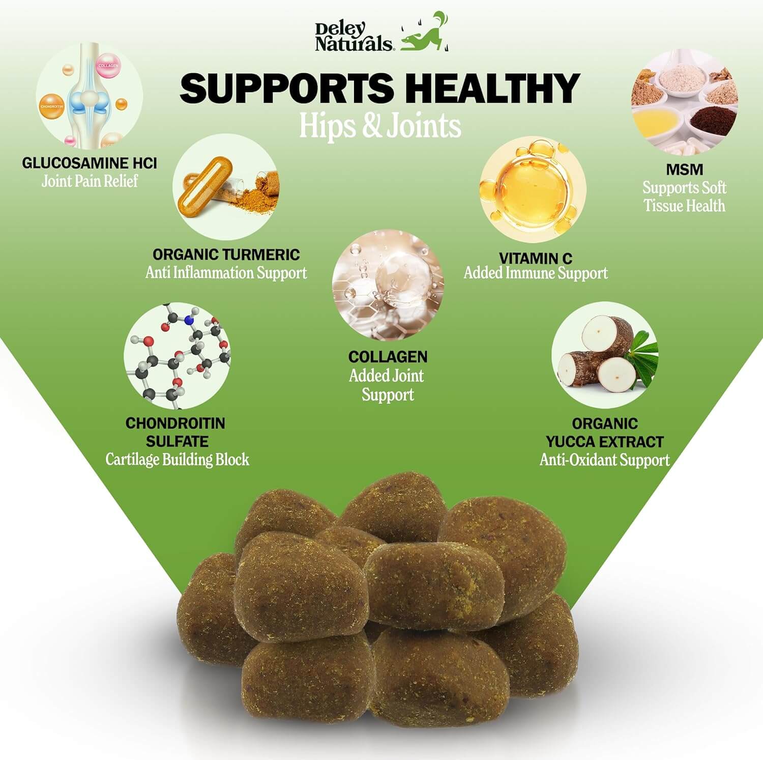 Grain-Free Hip & Joint Soft Chews for Dogs - 480g