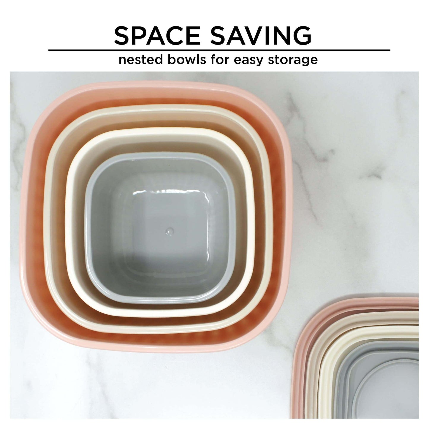 Heavy Duty Mixing Bowls Set 4 Piece - Grey