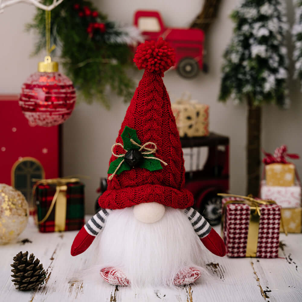 Holiday Whimsy Light-Up Gnome Christmas Décor