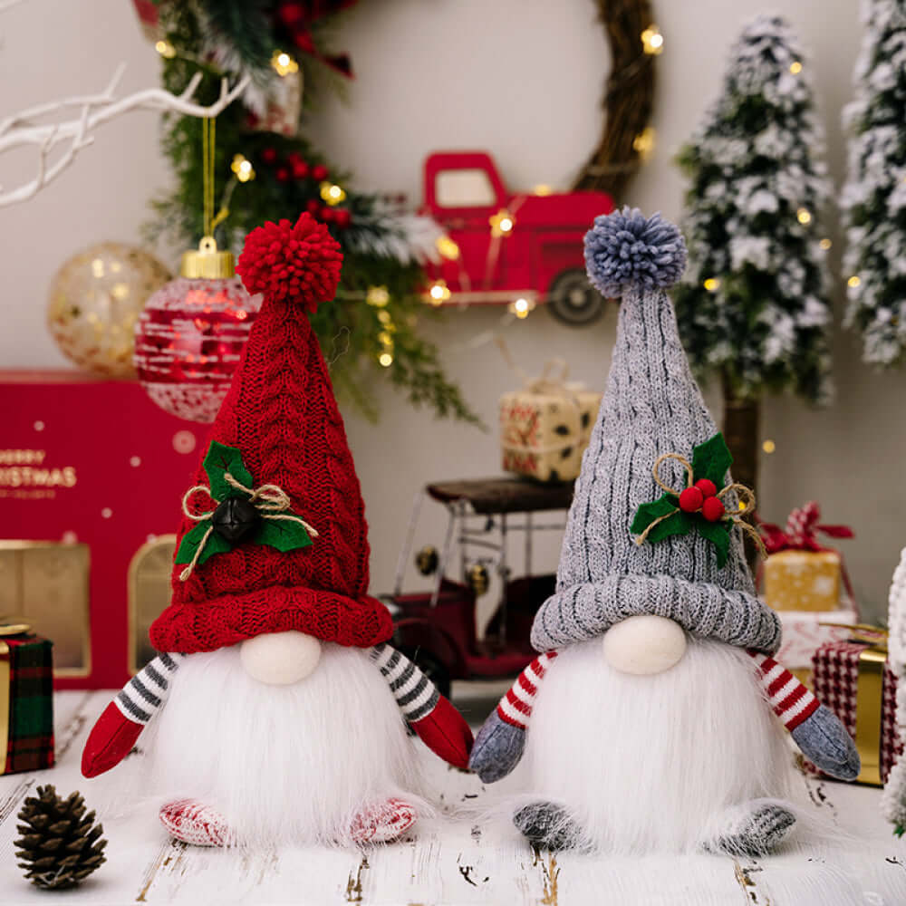 Holiday Whimsy Light-Up Gnome Christmas Décor