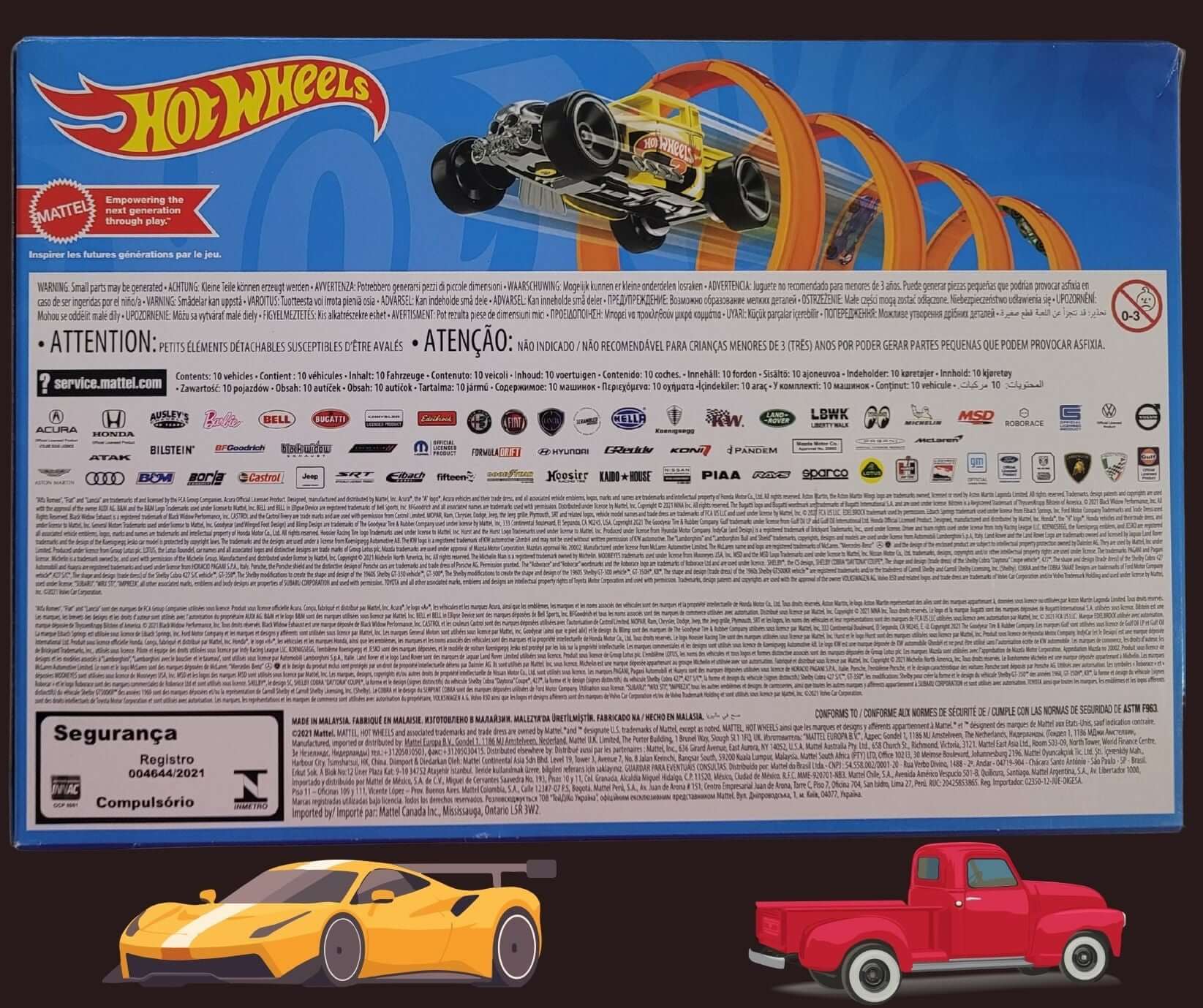 Hot Wheels 10-Pack 1.64 Cars & Trucks Set