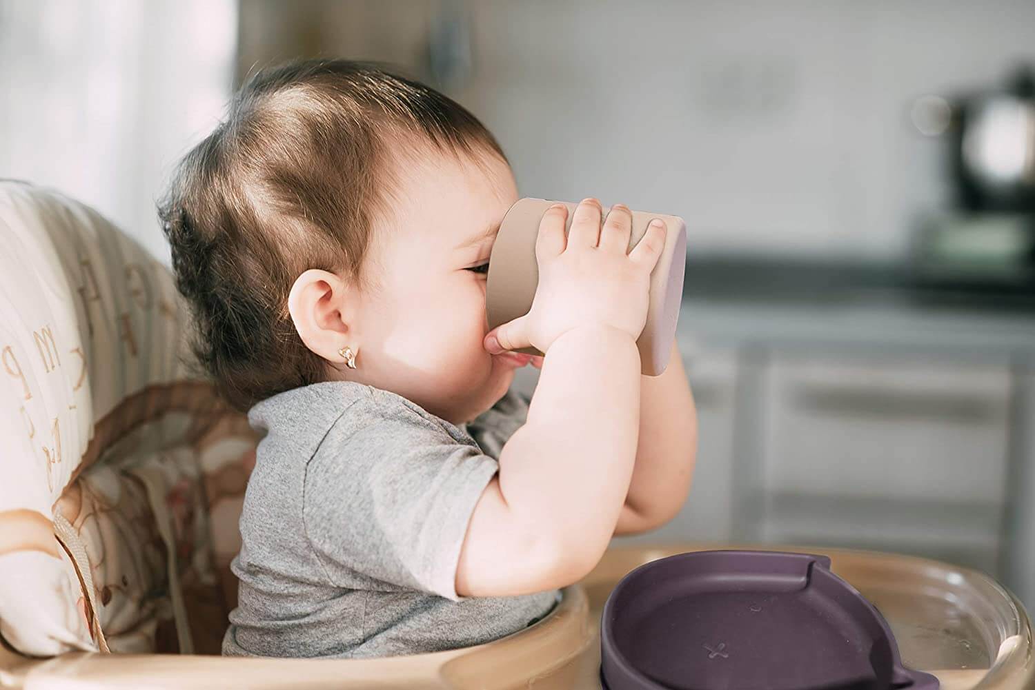 KUSHIES Silicone Baby Cup for Toddlers