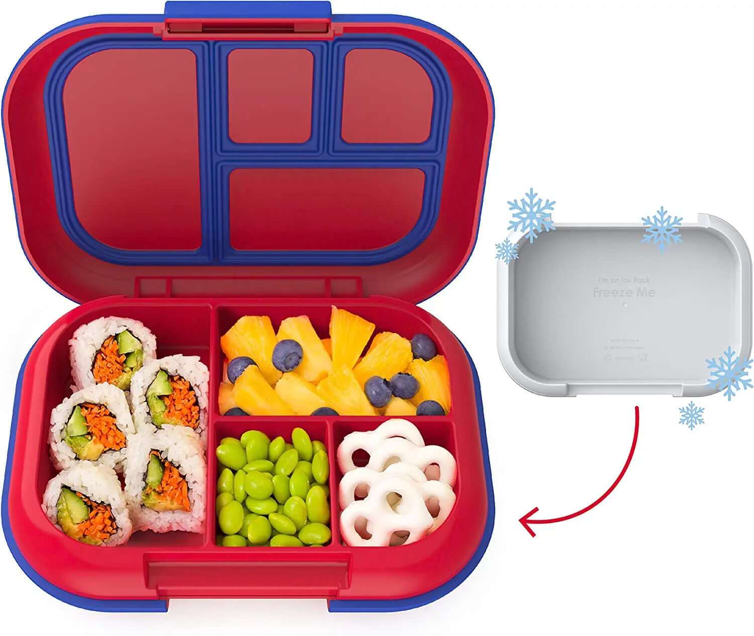 Kids Insulated Leak-Proof Lunch Box with Ice Pack 
