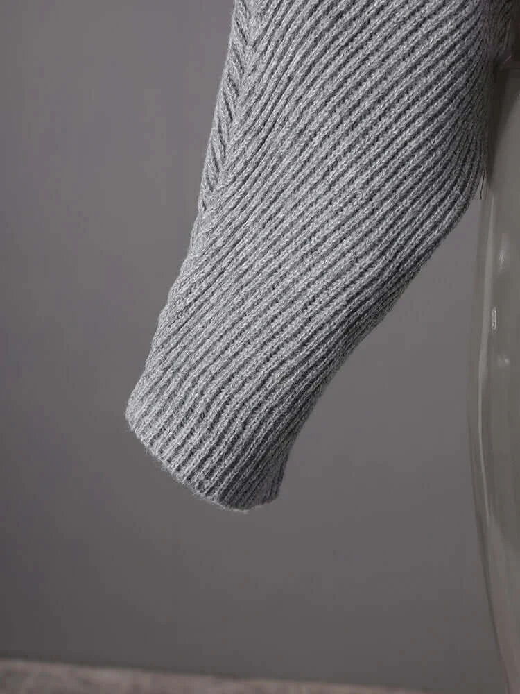 Knitted Shrug Scarf - Stylish Layered Wrap