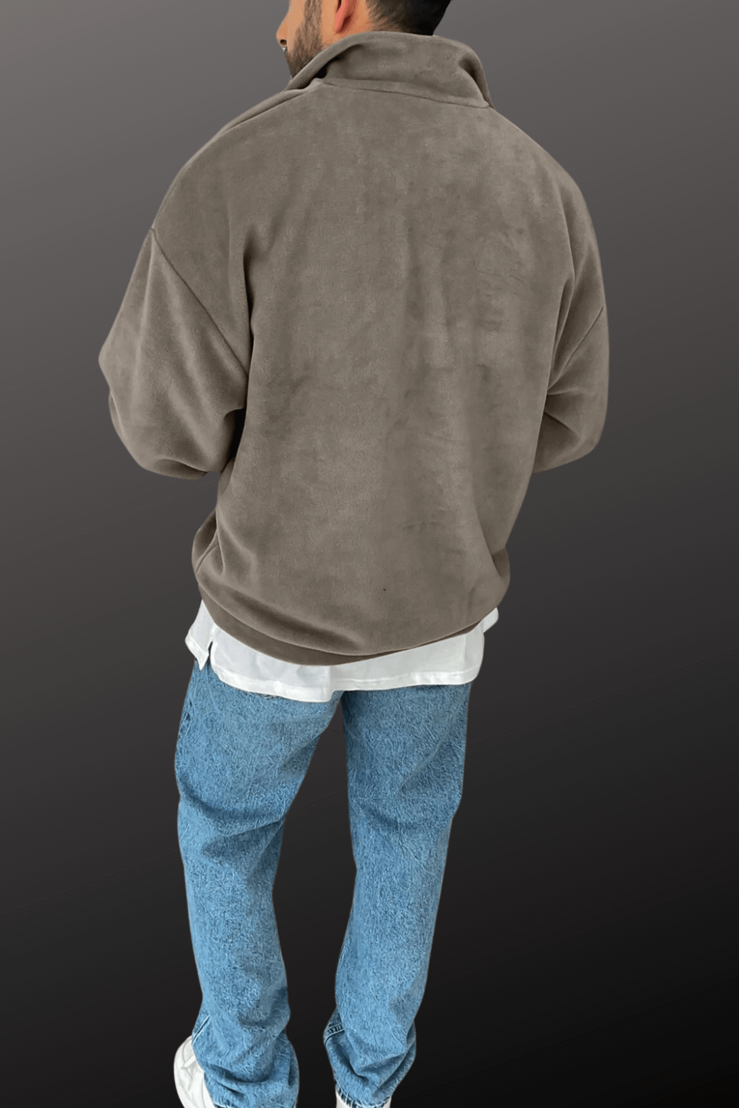 Laidback Vibes Men's Half-Zip Casual Sweatshirt