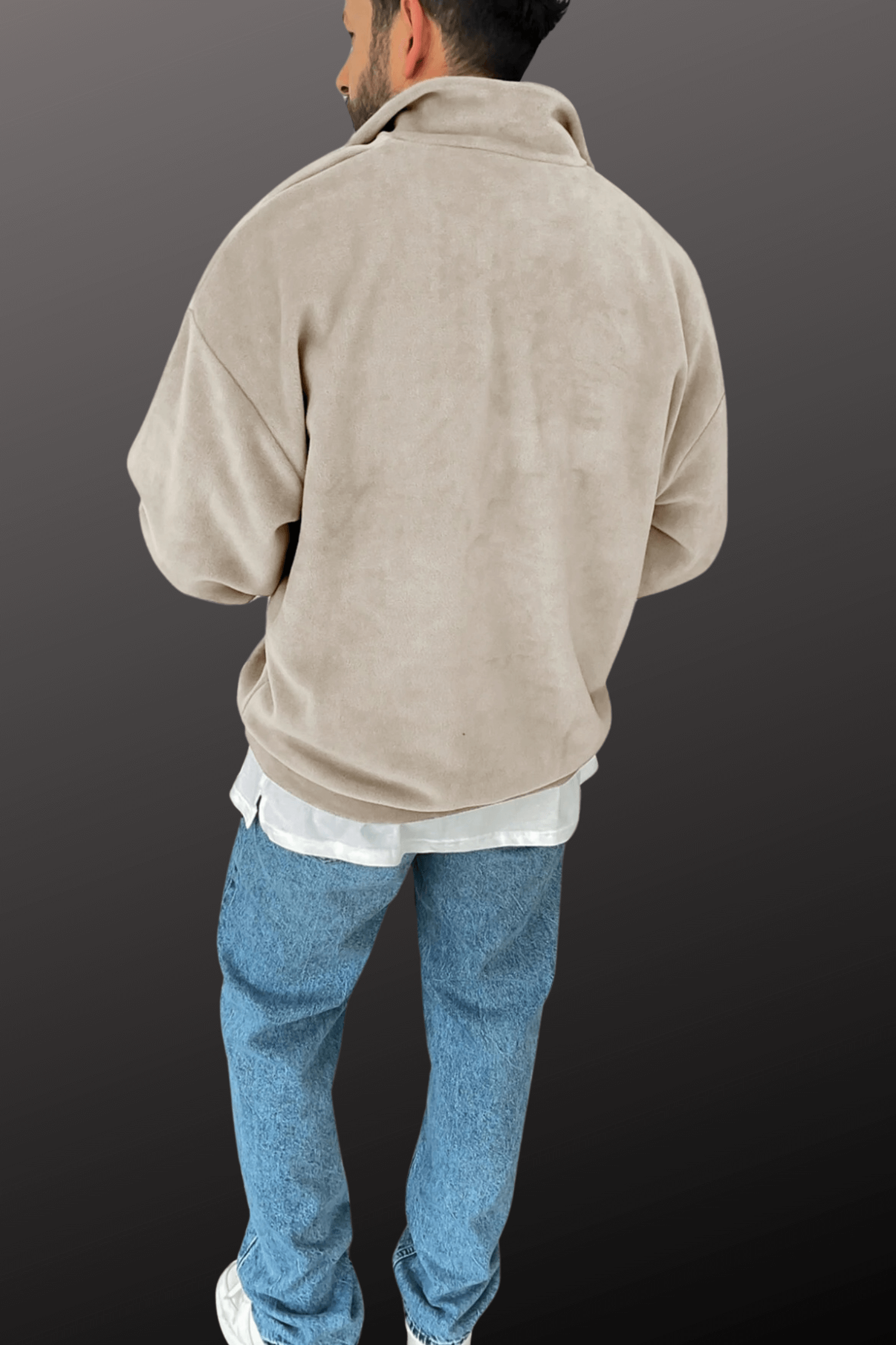 Laidback Vibes Men's Half-Zip Casual Sweatshirt