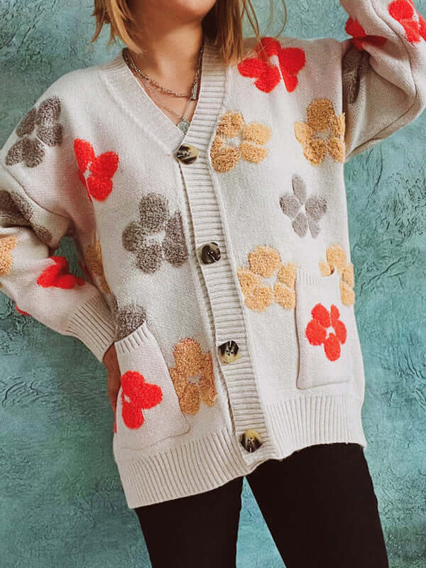 Layered Elegance Drop Sleeve Knit Sweater