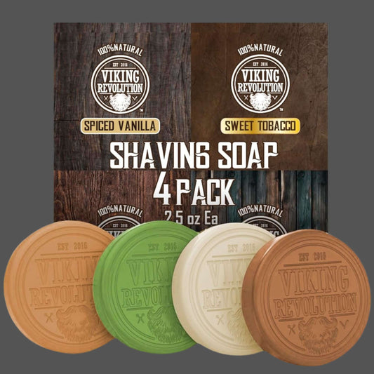Luxury Shave Experience 4-Pack Scented Soaps for Men