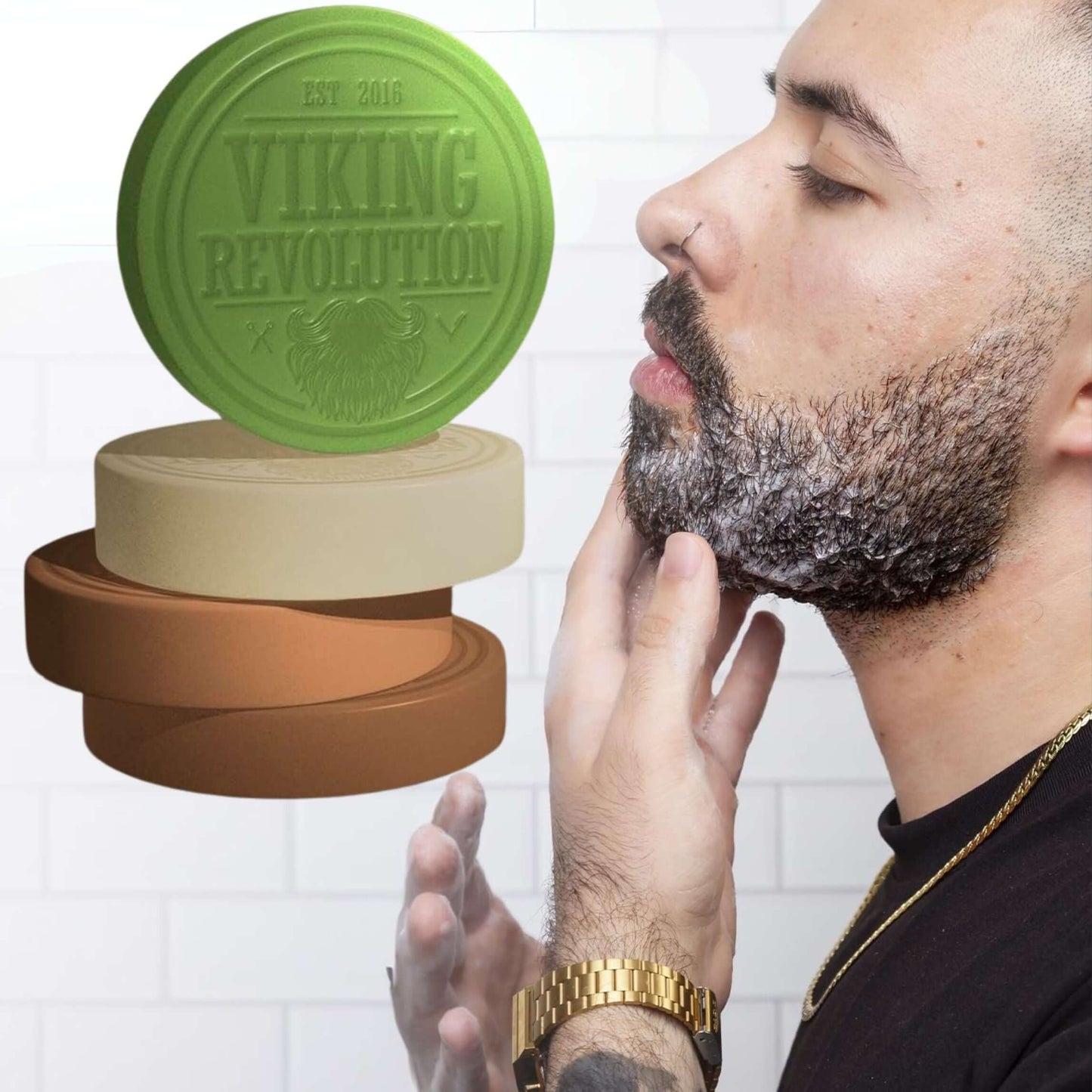 Luxury Shave Experience 4-Pack Scented Soaps for Men