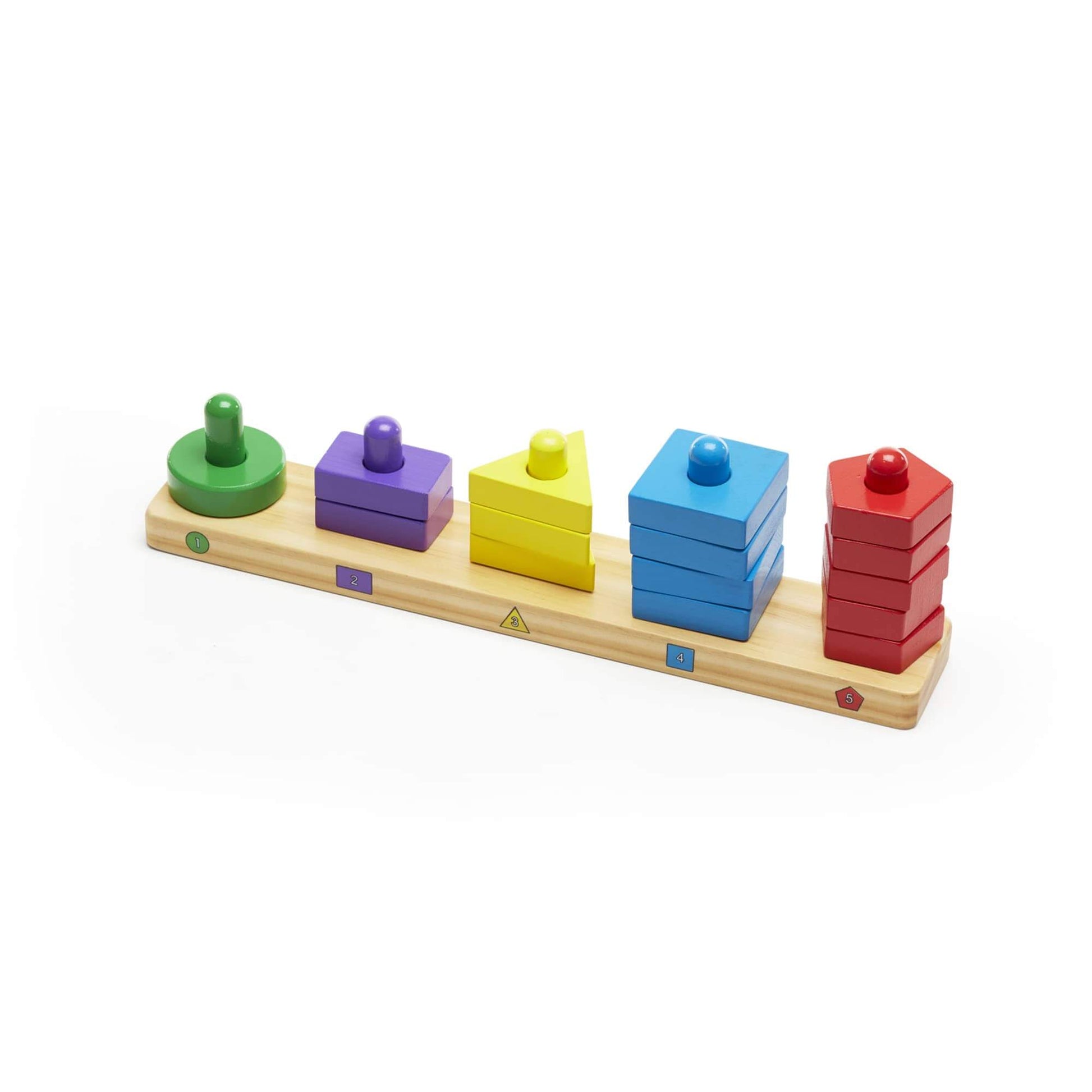 Melissa & Doug Wooden Stack & Sort Board Toy