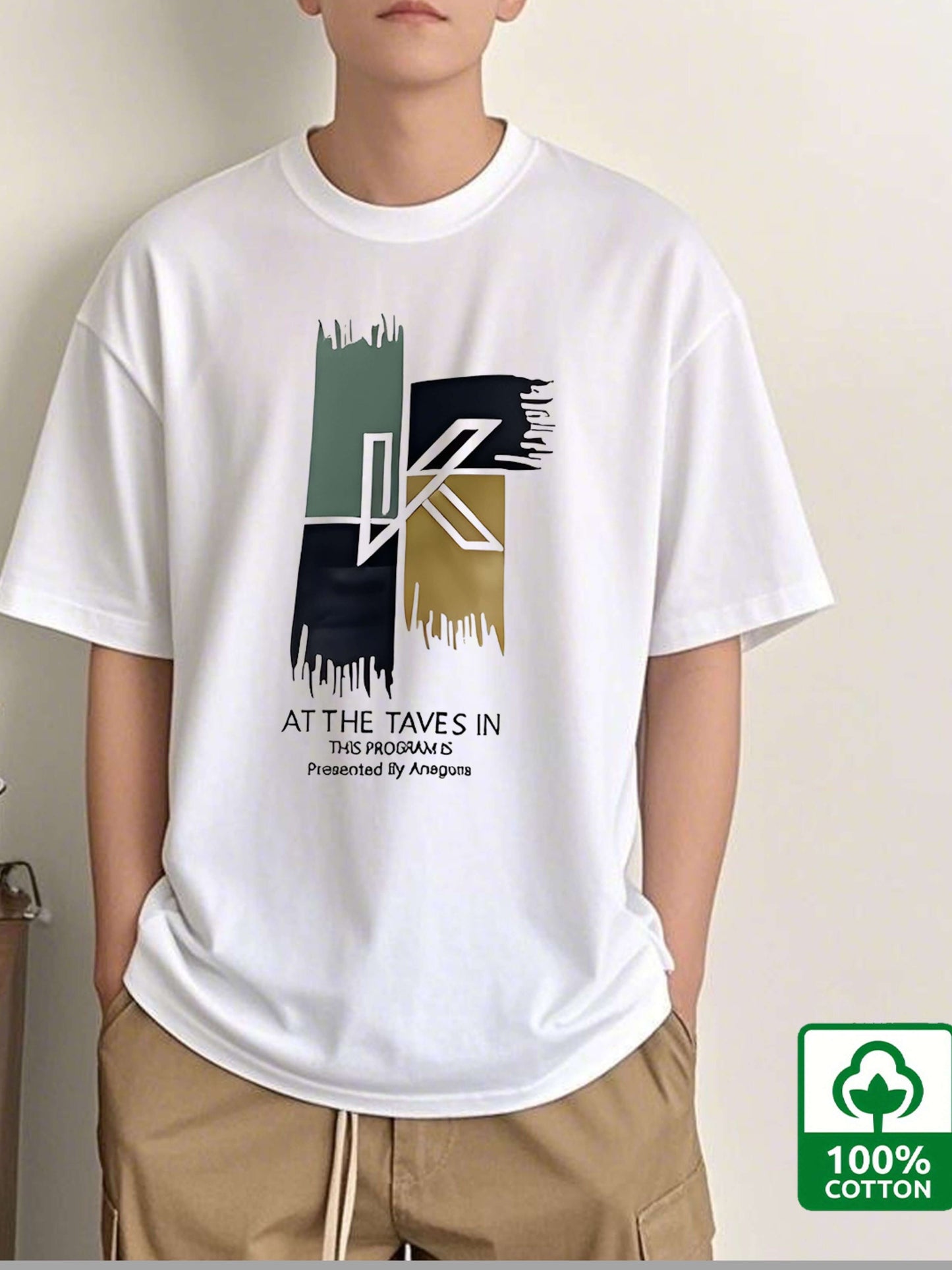 Men's Vintage Cotton Printed T-Shirt - Casual Comfort Style