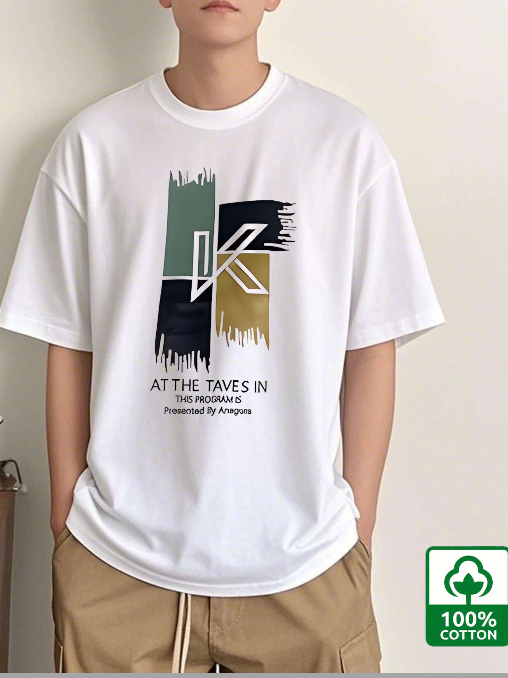 Men's Vintage Cotton Printed T-Shirt - Casual Comfort Style