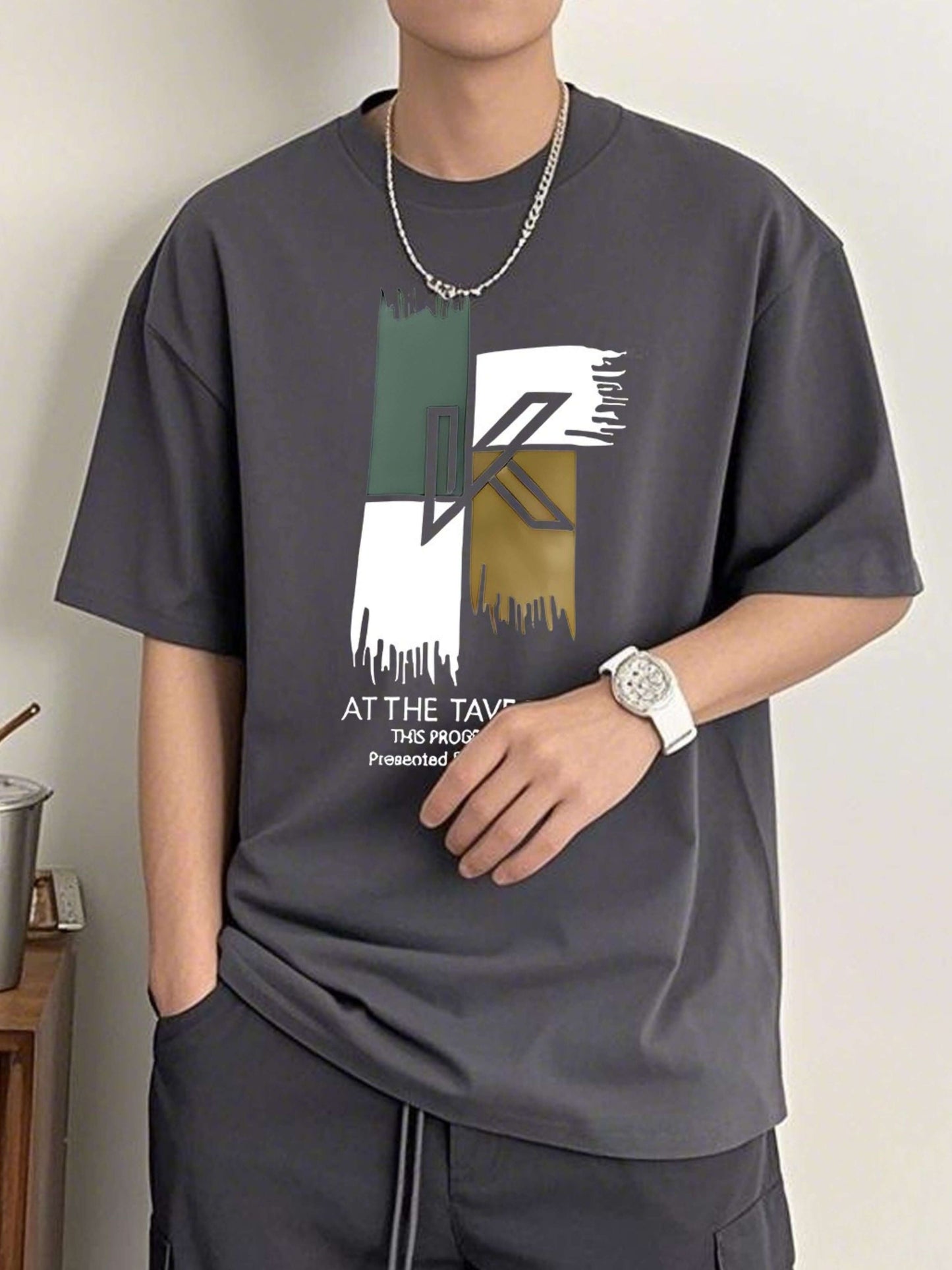 Men's Vintage Cotton Printed T-Shirt - Casual Comfort Style